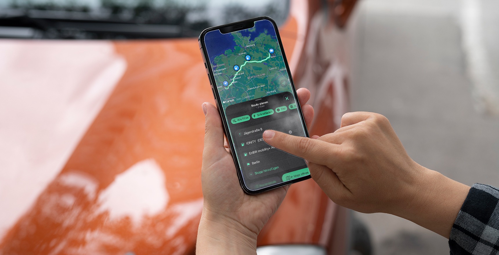 ladeapp jetzt mit integrierter Routenplanung